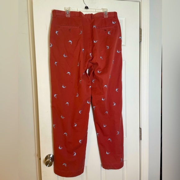 J Crew Swordfish/Marlin Embroidered Mens Pants - 36 x 32 - Picture 3 of 3